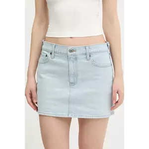 Abercrombie & Fitch fusta jeans mini, drept, KI143-5085 imagine