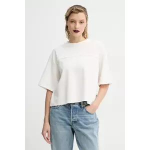 G-Star tricou din bumbac femei, culoarea alb, D26419-C812 imagine