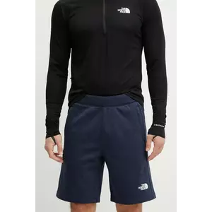 The North Face pantaloni scurti Reaxion barbati, culoarea albastru marin, melanj, NF0A8BET8Q01 imagine