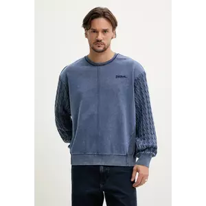 Desigual hanorac de bumbac ONTARIO barbati, neted, 25SMSK03 imagine