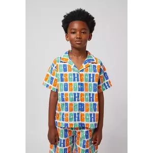 Bobo Choses camasa de bumbac pentru copii culoarea portocaliu, 125AC128 imagine