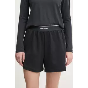 Under Armour pantaloni scurți de antrenament Meridian culoarea negru, cu imprimeu, high waist, 1390242 imagine