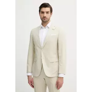 BOSS geaca de lana barbati, culoarea bej, 50540712 imagine