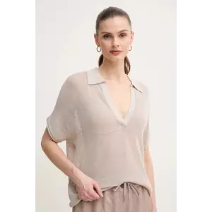 Marc Aurel pulover femei, culoarea bej, light, 8994-8000-82052 imagine