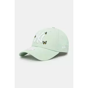 New Era șapcă de baseball din bumbac culoarea verde, cu imprimeu, 60595343 imagine