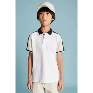 Mayoral tricou polo copii culoarea bej, neted, 6134 imagine