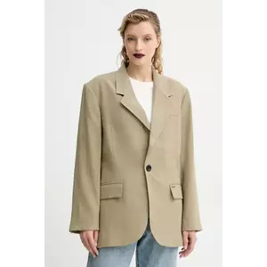 G-Star sacou culoarea verde, oversize, uni, D23509-D522 imagine