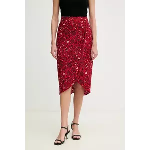 Pepe Jeans fusta CLAU culoarea rosu, midi, drept, PL901199 imagine