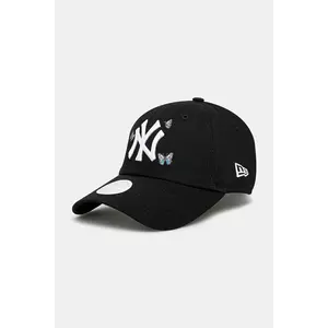 New Era șapcă de baseball din bumbac culoarea negru, cu imprimeu, 60595344 imagine