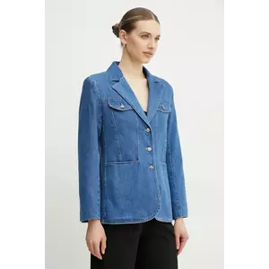 BOSS jacheta denim un singur rand de nasturi, neted, 50532532 imagine