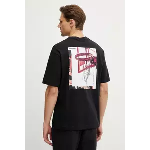Reebok Classic tricou din bumbac barbati, culoarea negru, cu imprimeu, 100218827 imagine