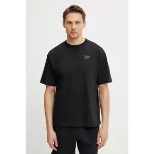 Reebok Classic tricou din bumbac barbati, culoarea negru, neted, 100214087 imagine