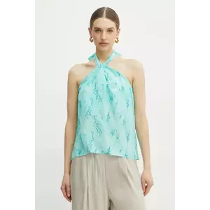 Fracomina top femei, culoarea turcoaz, modelator, FS25ST1008W422J3 imagine
