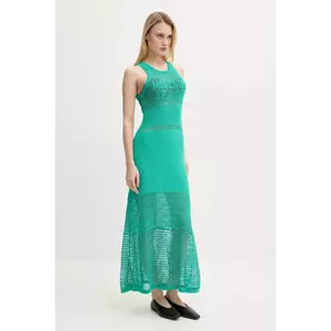 Moschino Jeans rochie culoarea verde, maxi, dreaptă, 0481 3701 imagine