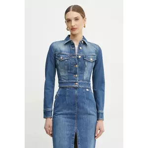 Elisabetta Franchi geaca jeans de tranzitie, BJ37I51E2 imagine