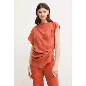 Hoss Intropia bluza femei, culoarea portocaliu, neted, 5879122 imagine