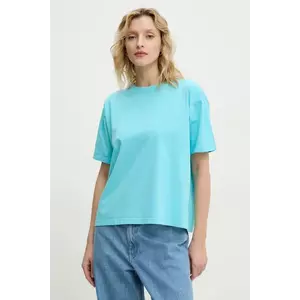 American Vintage tricou din bumbac femei, culoarea turcoaz, FIZ02AE25 imagine
