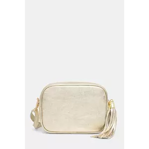 Answear Lab poseta de piele culoarea auriu imagine