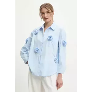 Answear Lab cămașă din bumbac femei, cu guler clasic, relaxed imagine