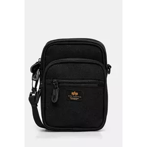 Alpha Industries borseta Label Messenger Bag S culoarea negru, 156941 imagine