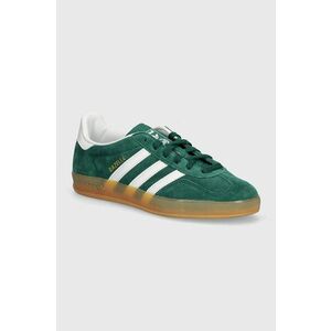 adidas Originals sneakers din piele intoarsă Gazelle Indoor culoarea verde, JI2062 imagine