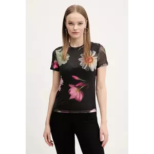 Desigual tricou DES MOINES femei, culoarea negru, 25SWTK88 imagine