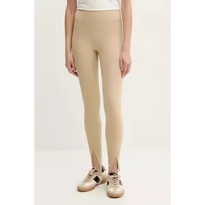 BOSS colanti femei, culoarea bej, neted, 50540834 imagine