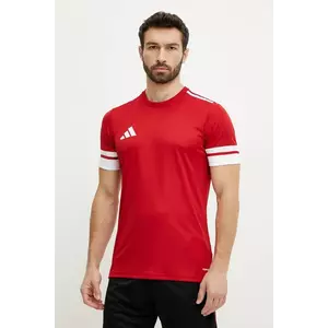 adidas Performance tricou de antrenament Squad 25 culoarea rosu, cu imprimeu, JE2601 imagine