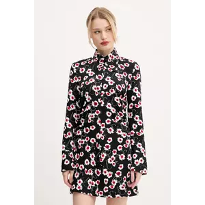 Desigual rochie NIMA culoarea negru, mini, evazată, 25SWVW11 imagine