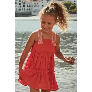 Mayoral rochie fete culoarea portocaliu, mini, evazată, 3942 imagine