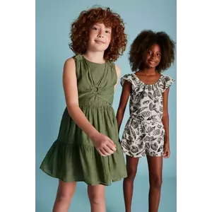 Mayoral rochie fete culoarea verde, mini, dreaptă, 6990 imagine