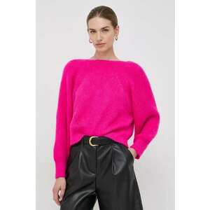 Morgan cardigan din amestec de lana culoarea roz, călduros imagine