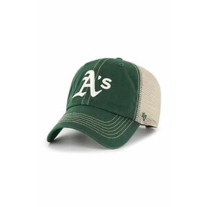 47brand sapca MLB Oakland Athletics culoarea verde, modelator imagine