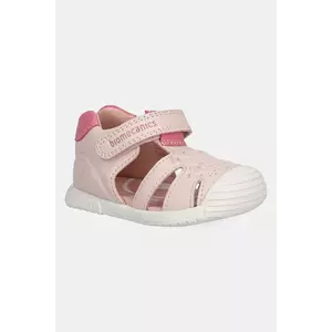 Biomecanics sandale din piele pentru copii culoarea roz, 252108 imagine