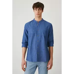 Medicine camasa de in cu guler stand-up, regular imagine