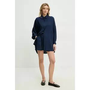 Answear Lab compleu femei, culoarea albastru marin imagine