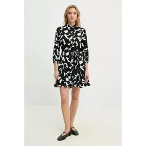 Answear Lab rochie culoarea negru, mini, evazată imagine