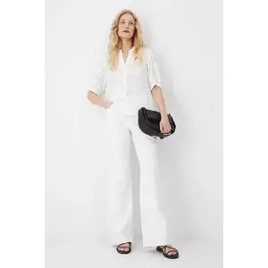 Medicine blugi din bumbac culoarea alb imagine