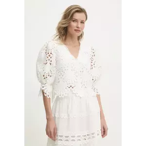 Answear Lab bluza femei, culoarea alb, neted imagine