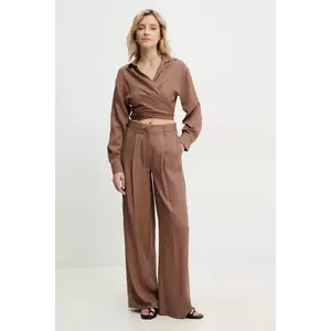 Answear Lab compleu femei, culoarea maro imagine