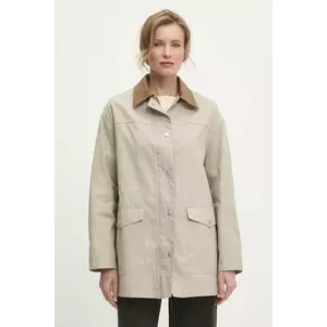 Answear Lab geaca culoarea bej, de tranzitie imagine