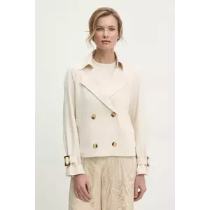 Answear Lab trenci femei, culoarea bej, de tranzitie, oversize imagine