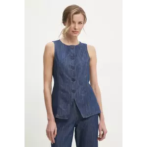 Answear Lab vesta jeans un singur rand de nasturi imagine