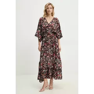 Answear Lab rochie culoarea negru, midi, evazată imagine