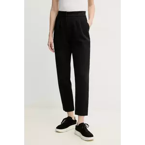 MACKAGE pantaloni femei, culoarea negru, fason tigareta, high waist, MARIANA imagine