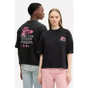 Kaotiko tricou din bumbac culoarea negru, cu imprimeu, AQ054-01-M002 imagine