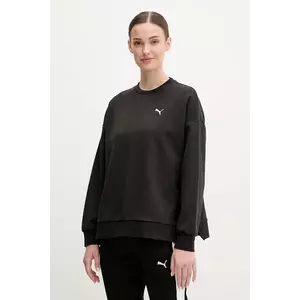 Puma bluza femei, culoarea negru, neted, 630045 imagine