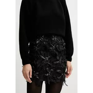 Silvian Heach fusta INTRIS culoarea negru, mini, creion, GPP25339MG imagine