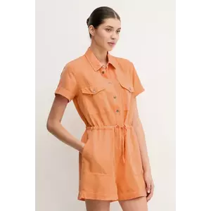 Pepe Jeans salopeta EDMEE culoarea portocaliu, cu guler, PL230511 imagine