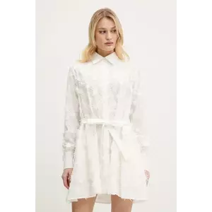 MSGM rochie culoarea alb, mini, evazată, 3841MDA39.257121 imagine